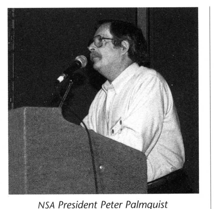 Peter Palmquist as NSA President at 1995 Atlanta NSA/ISU Convention