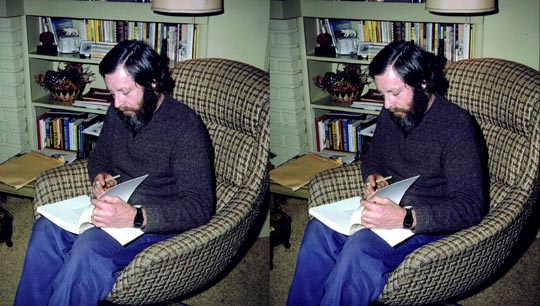 Peter Palmquist signing one of his many books 1982 by Susan Pinsky