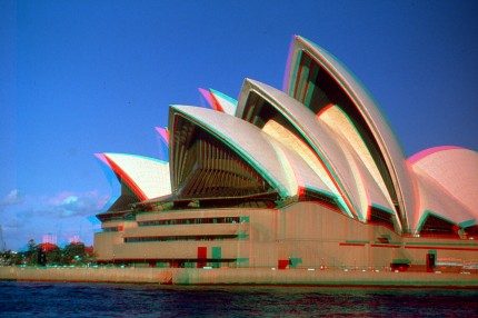 Sydney Opera House (Colour Anaglyph)