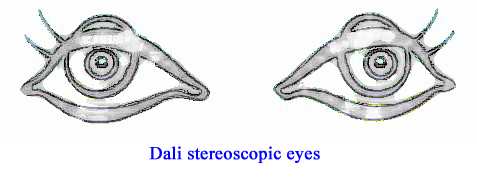 Dali's stereoscopic eyes (freeview them in 3-D!)
