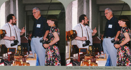 John Dennis Paul Wing & Susan Pinsky with viewer display